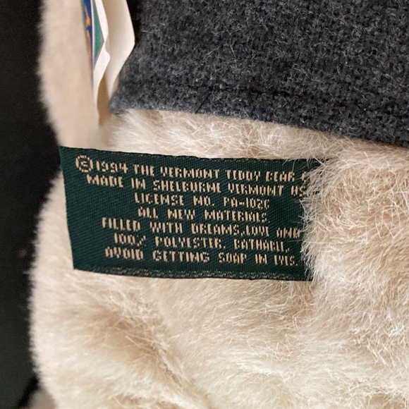The Vermont Teddy Bear Company VERY RARE Dressed For Success Bear/1994/NWT!!! - Picture 9 of 9